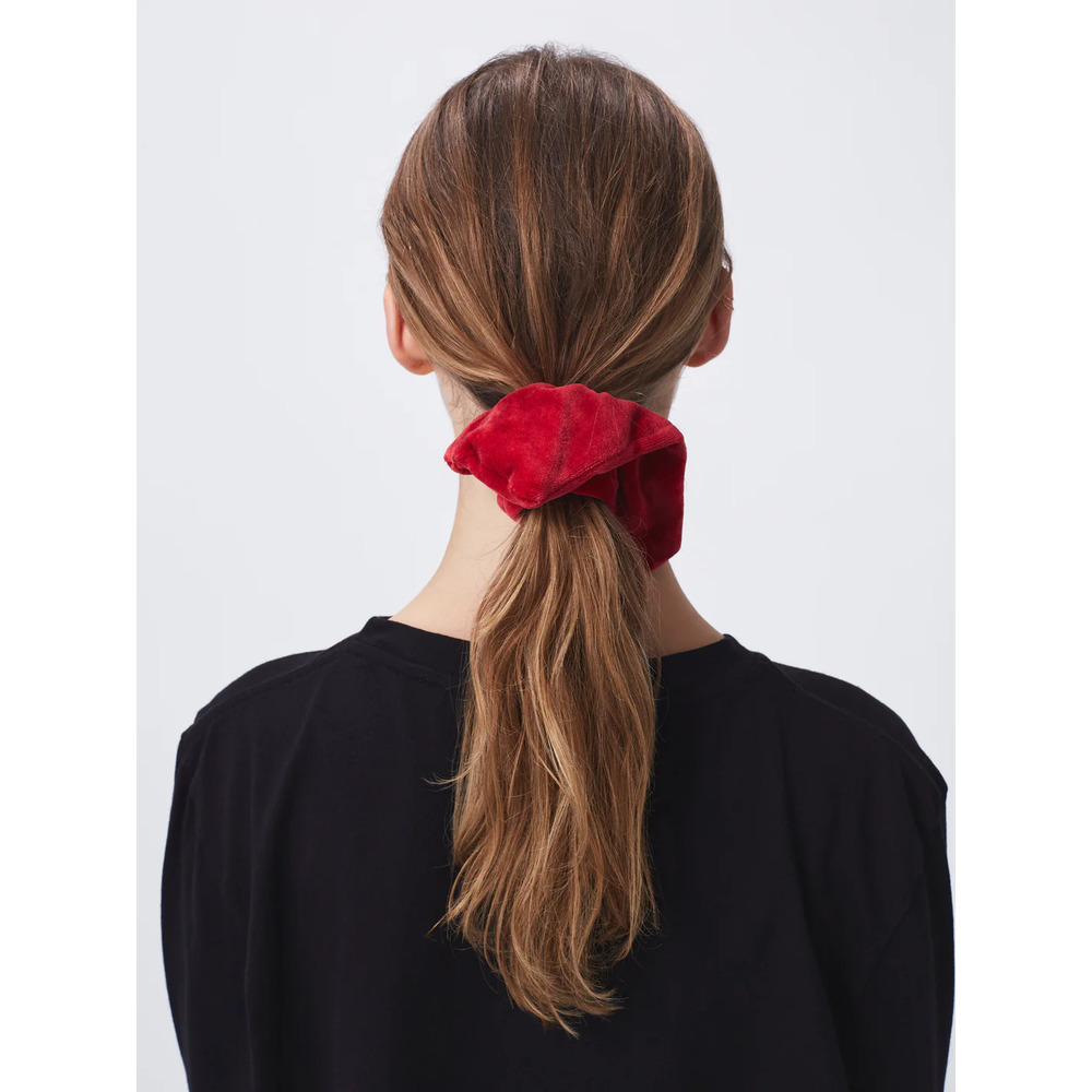 NWT! For Days Chili Pepper Red Velour Scrunchie